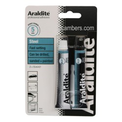 Araldite Steel Glue Tube 15ml 2 Pack